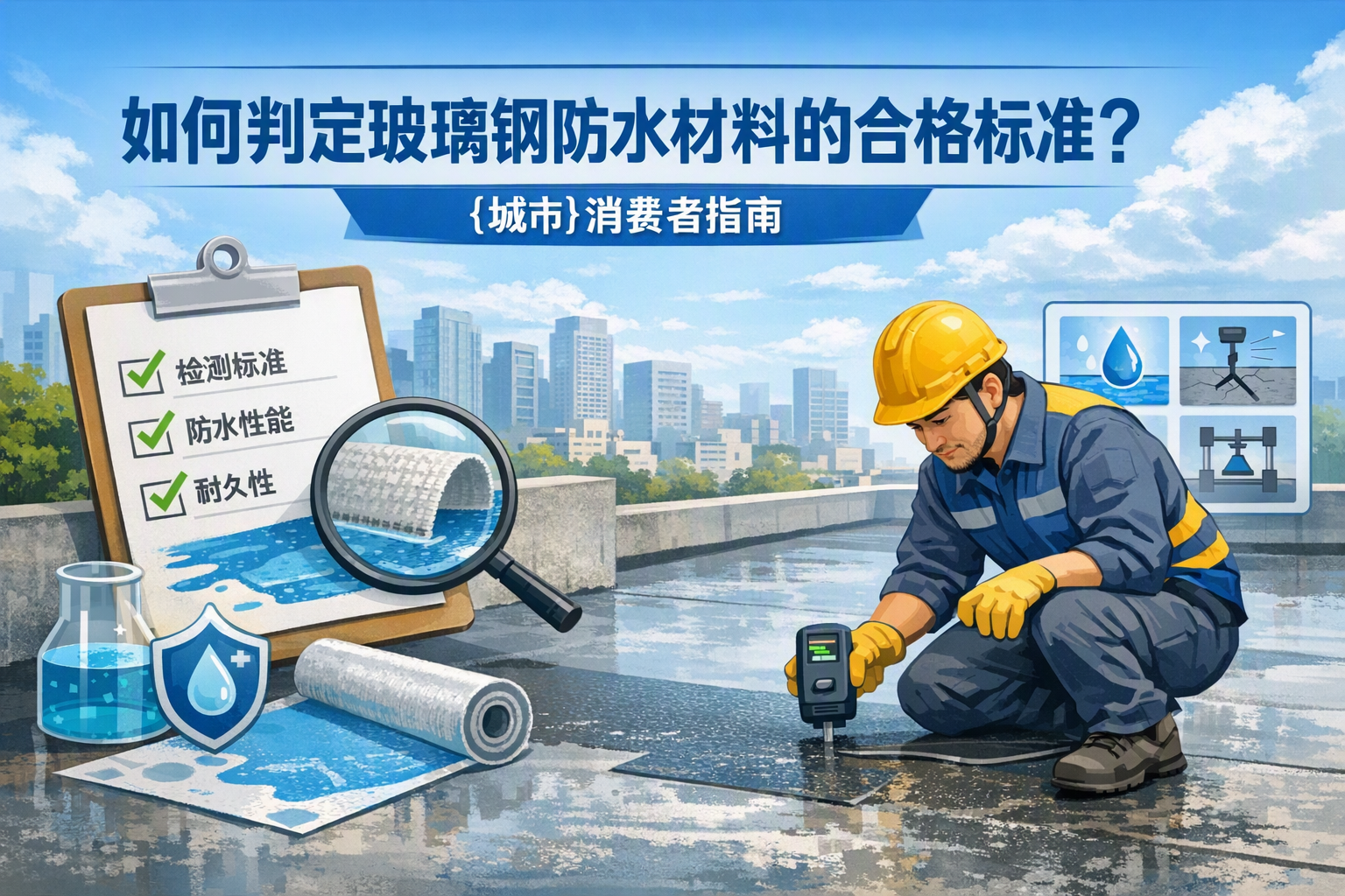 如何判定玻璃钢防水材料的合格标准？ 胡杨河 消费者指南
